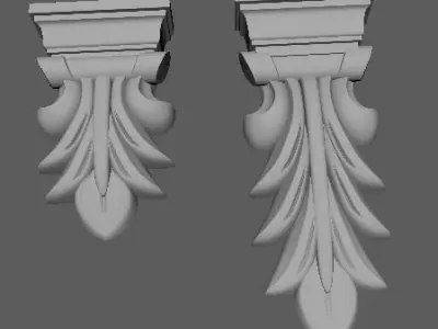 pilaster 2 sizes 3D model purchase