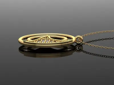 Pendant P095 3D Print Model 3D print model