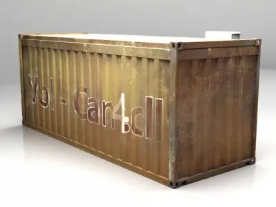 Container  Low-poly 3D model