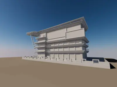 Mall Building for Visualizations 3D model