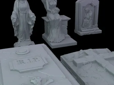 Old Graveyard 3D print model