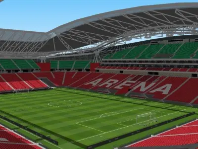 Kazan Arena - Rubin Kazan Russia Low-poly 3D model