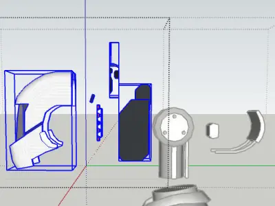 Robot Loki M1 Mass Effect Low-poly 3D model