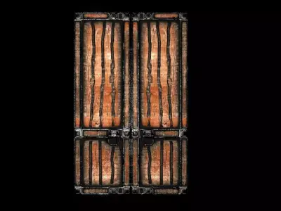 gate castle  Low-poly 3D model