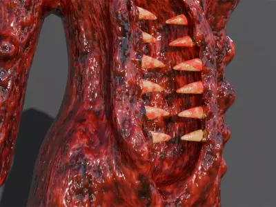 Alien Body Corpse 3D model