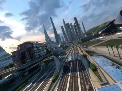 Central Business District. Future City. Next Part 3 3D model