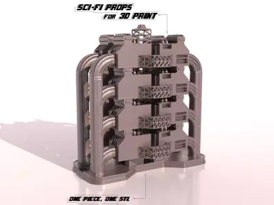 SCI-FI PROPS for 3Dprint 3D print model