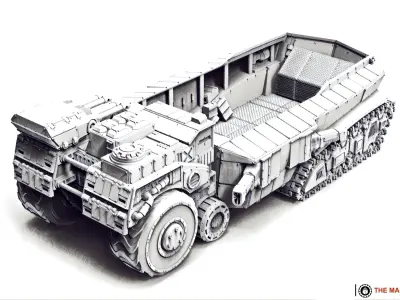 The Whaleshark Armored transport 3D print model