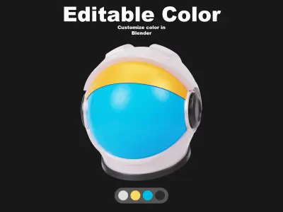 Space 3D Icon Pack Low-poly 3D model