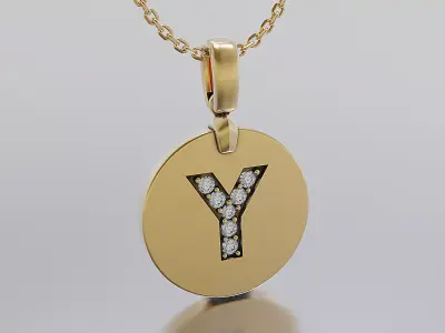 Letters Pendant Alphabets  3D print model