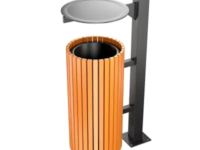 trash can 3D model 7