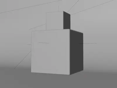 parfume 3D modeling and lighting set 3D model 3D model