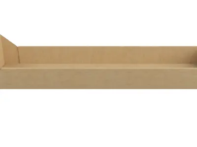 Cardboard Bed drawers DROPS  Low-poly 3D model