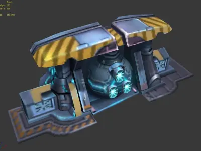 Wall Fortress - Frozen Type 03 3D model