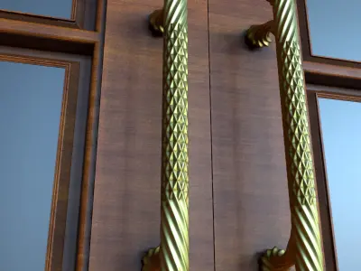 wooden door 3D model