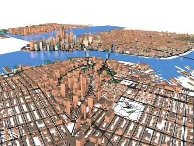 New York City USA 3D model