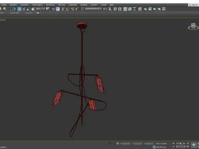 PLIVERRE CHANDELIER Low-poly 3D model