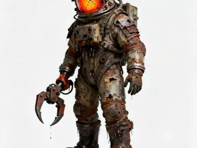 Molten Hazard Deep-Sea Diver 3D Model Low-poly 3D model