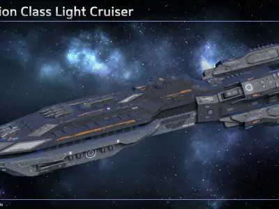 Spaceship Cruiser Collection II 3D Model Pack