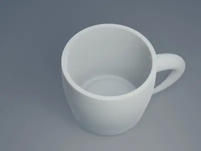 A mug Low-poly 3D model