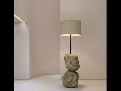 RockHaven Floor Lamp Low-poly 3D model