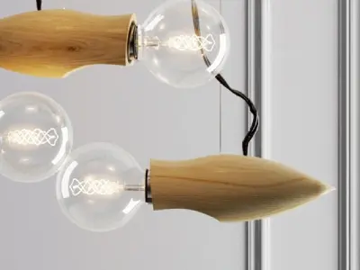 Hanging lamp LOFT HOUSE P-173 3D model