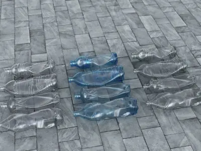 Trash Plastic Bottle 3D model