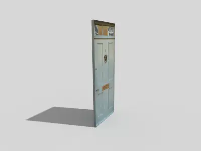 low poly door Low-poly 3D model get