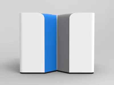 Modern Litter Bin Low-poly 3D model