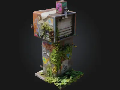 Urban Relic  Faded Glory of a Forgotten Cityscape 3D model