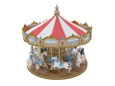 merry-go-round 3D model