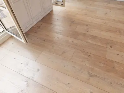 Wooden floor 21 WITHOUT PLUGINS 3D model