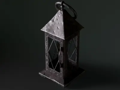 Medieval Lantern Low-poly 3D model order