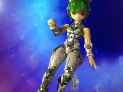 Anime mecha girl  3D print model