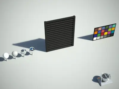 Window Vent Low-poly 3D model