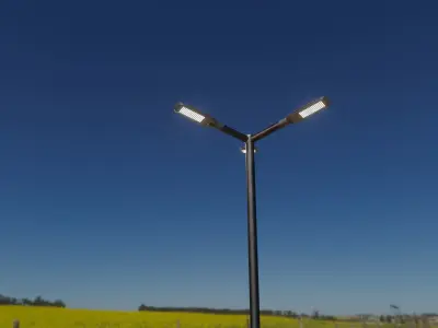 Street Light 12 version 3 3m with pole 3 Low-poly 3D model