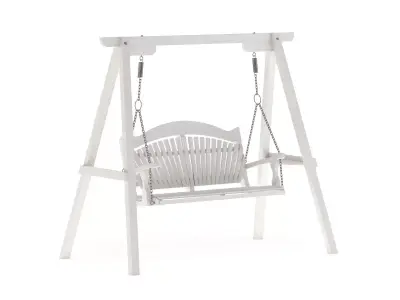 Wooden Swing Chair 004 3D model