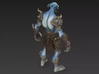 Armored Humanoid Monster Variant 3D Model 3D model