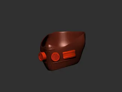 helmet high poly sculpt 3d printable  3D model 135