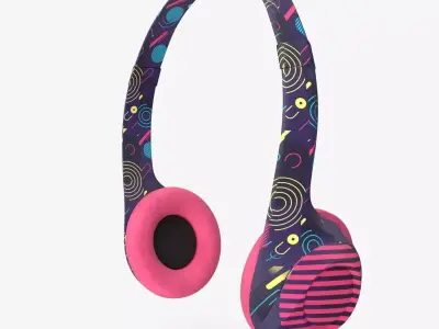 Headphones headset 3D model