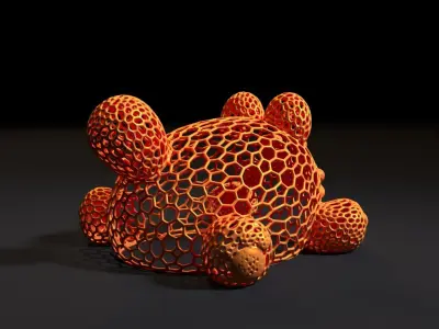 Cat Voronoi  3D print model