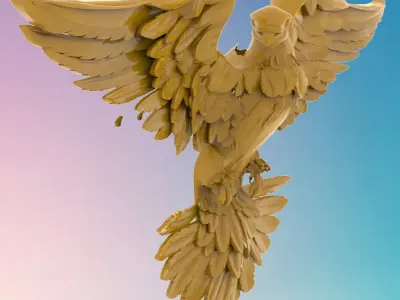 Pigeon Peaceful Light  3D STL MODELS  WALL DECOR 3D print model