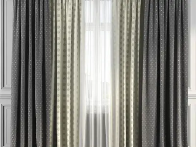 Curtain Set 148 3D model