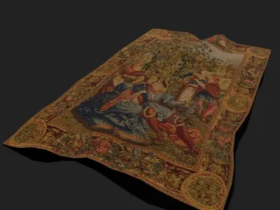  Month of October Tapestry  Low-poly 3D model