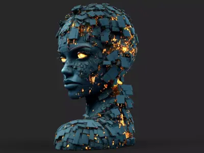 Cybernetic Humanoid High Detail 3D model