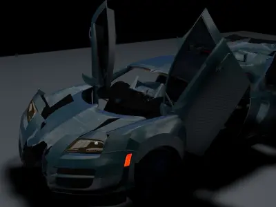 Autobot transformation  Rigged with 2 Animations  3D model