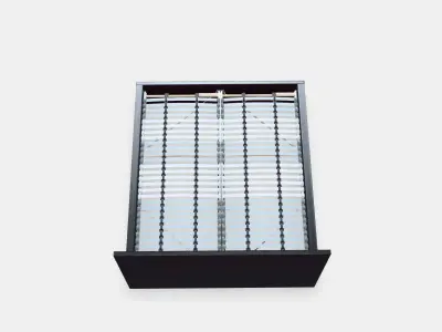 MALM Bed frame high 67 Low-poly 3D model