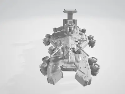 Spaceship 3D print model shop