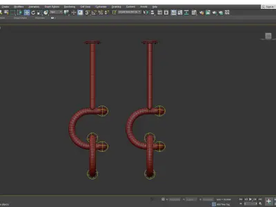 Unique Italian Vintage Chrome Low-poly 3D model