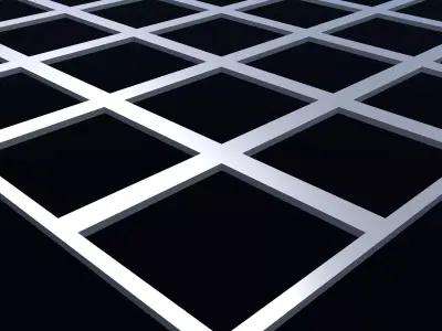 Perforated panel with 72 percent opening 25O122 3D model